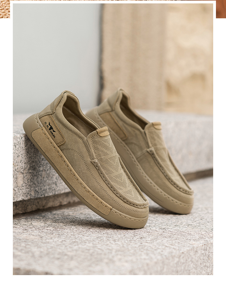 Casual Men's Shoes Lightweight Soft Sole Slip-on Dad Shoes - Image 4