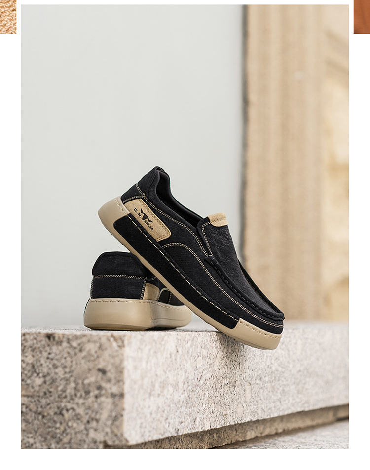 Casual Men's Shoes Lightweight Soft Sole Slip-on Dad Shoes - Image 2