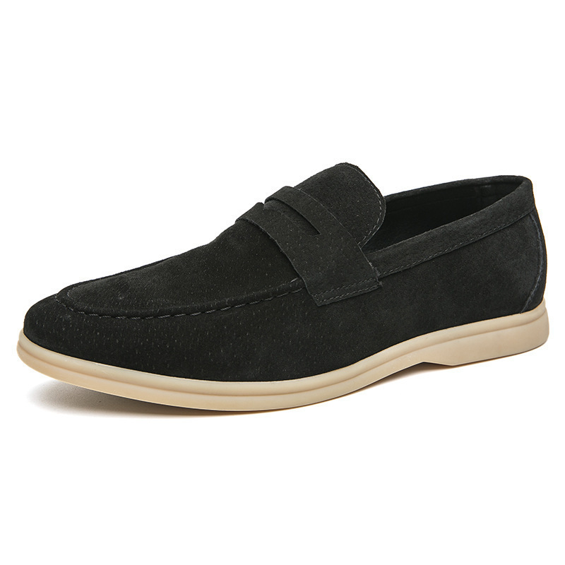 Men's Shoes Fashion Slip-on Plus Size Casual Leather Shoes - Image 4