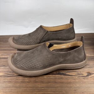 Hollow Out Leather Men's Shoes Breathable Soft Bottom Casual Shoes