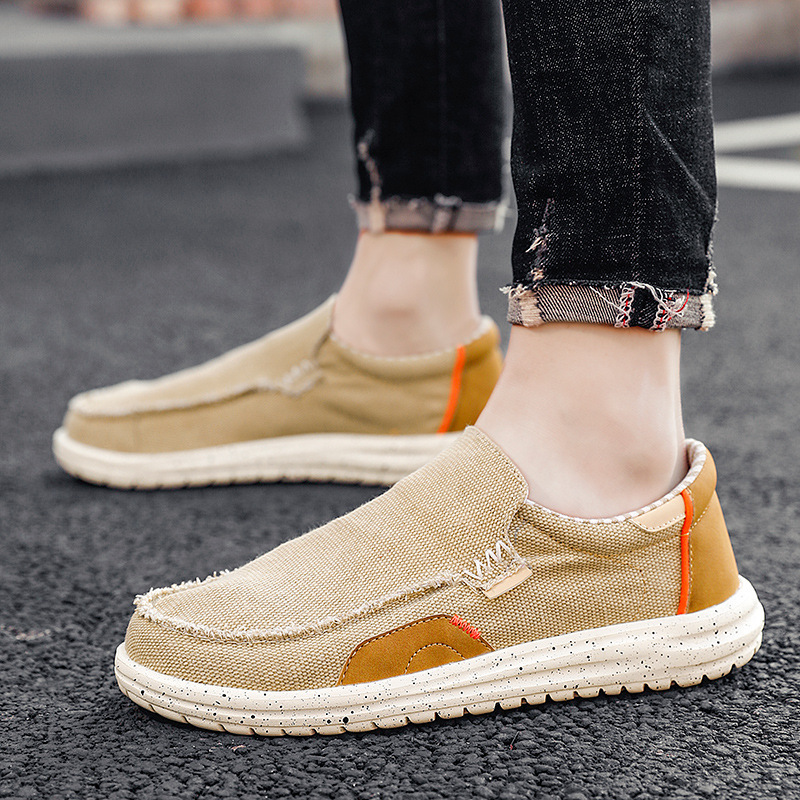 Breathable One-step Lazy Lightweight Men's Shoes Hiking Peas Shoes - Image 3